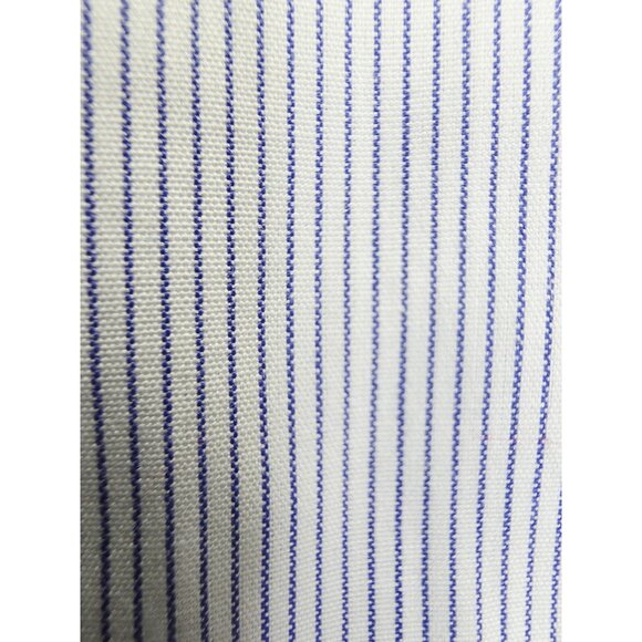 J. Crew Ludlow Size Small Mens White Blue Stripe Spread Collar Long Sleeve Shirt - Picture 6 of 10